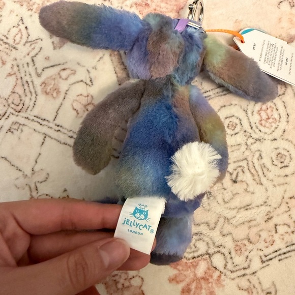 Jellycat Korea Exclusive Zedihop Luxe Bunny Multicolor Space Plush bag charm - Picture 6 of 6